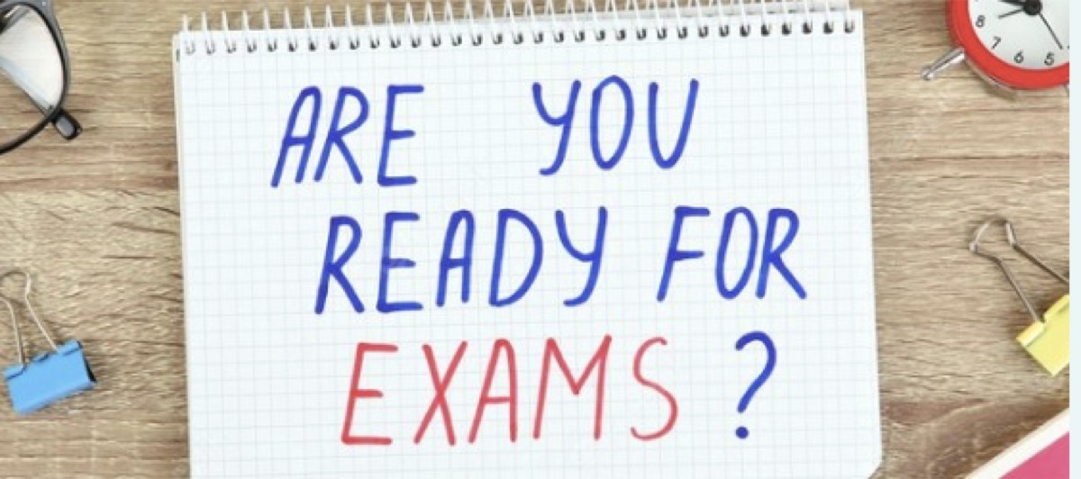 Notes and revision materials laid out for exam preparation